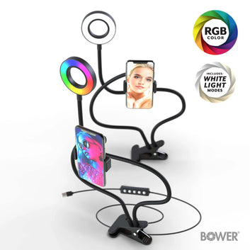 Bower Flexible White and RGB LED Ring Light